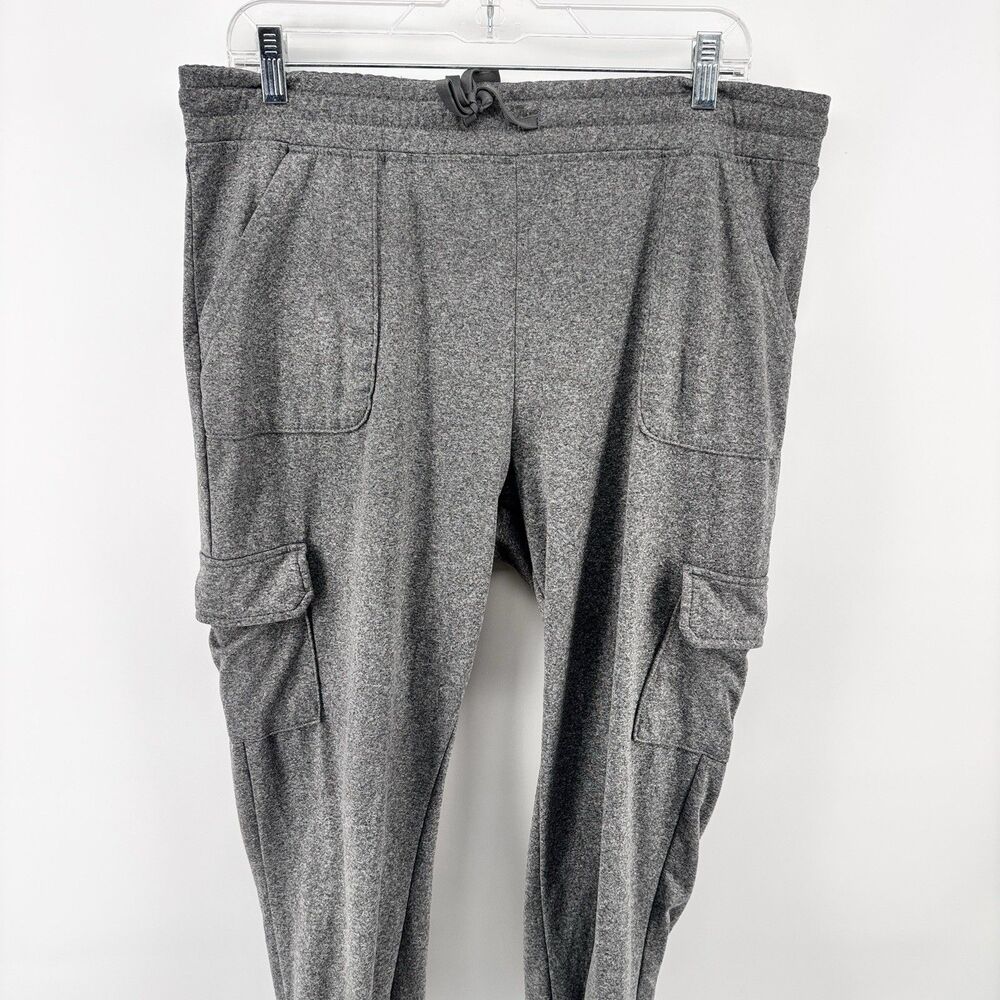 New York Laundry Women's XL Gray Cargo Jogger Athleisure Pants